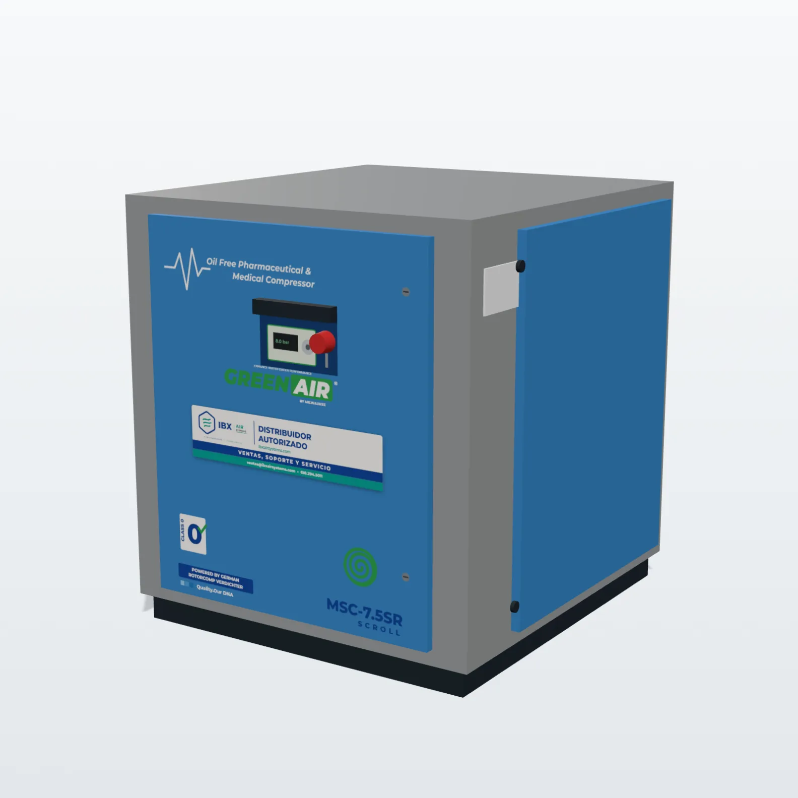 Generador de aire grado médico MSC-7.5SR